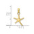 Image of 10k Yellow Gold Polished Mini Dancing Starfish w/ Bail Pendant