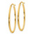 Image of 41mm 10k Yellow Gold Polished Oval Hinged Hoop Earrings 10LE191