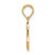 Image of 10k Yellow Gold Polished S Script Initial Pendant
