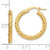 Image of 23mm 10k Yellow Gold Polished Shiny-Cut Hoop Earrings 10LE259