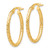 Image of 26mm 10k Yellow Gold Polished Shiny-Cut Oval Hoop Earrings