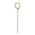 Image of 10K Yellow Gold Polished Small Cross Pendant