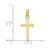 Image of 10K Yellow Gold Polished Small Cross Pendant