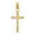 Image of 10K Yellow Gold Polished Small Cross Pendant