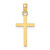 Image of 10K Yellow Gold Polished Small Cross Pendant