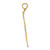Image of 10K Yellow Gold Polished Triple Vertical Feet Pendant