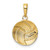 Image of 10k Yellow Gold Polished Volleyball Pendant
