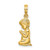 Image of 10K Yellow Gold Praying Boy Pendant