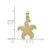 Image of 10k Yellow Gold Puffed Starfish Pendant