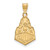 10K Yellow Gold Purdue Large Pendant by LogoArt (1Y039PU)
