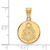 Image of 10K Yellow Gold Purdue Medium Disc Pendant by LogoArt (1Y063PU)