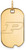 Image of 10K Yellow Gold Purdue Small Dog Tag by LogoArt (1Y022PU)