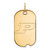 10K Yellow Gold Purdue Small Dog Tag by LogoArt (1Y022PU)