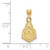 Image of 10K Yellow Gold Purdue Small Pendant by LogoArt (1Y037PU)