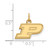 Image of 10K Yellow Gold Purdue X-Small Pendant by LogoArt (1Y001PU)