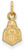 Image of 10K Yellow Gold Purdue X-Small Pendant by LogoArt (1Y036PU)