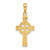 Image of 10K Yellow Gold Reversible GOD IS LOVE Celtic Cross Pendant 10C3802