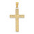 Image of 10k Yellow Gold Rope Cross Pendant