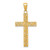Image of 10k Yellow Gold Rope Cross Pendant