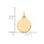 Image of 10K Yellow Gold Round Disc Charm 10XM537/13