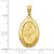 Image of 10K Yellow Gold Saint Anthony Oval Medal Pendant