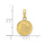 Image of 10k Yellow Gold Saint Christopher Medal Pendant