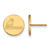 10K Yellow Gold Samford University Small Post Earrings by LogoArt