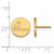 10K Yellow Gold Samford University Small Post Earrings by LogoArt