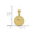 Image of 10K Yellow Gold San Benito 2 Sided Round Small Pendant