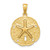 Image of 10K Yellow Gold Sand Dollar w/ Starfish Pendant