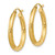 Image of 25mm 10k Yellow Gold Satin & Shiny-Cut 3mm Round Hoop Earrings 10TC289