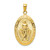 Image of 10K Yellow Gold Satin and Polished Finish Miraculous Medal Pendant