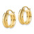 Image of 16mm 10k Yellow Gold Satin Shiny-Cut Hoop Earrings 10TC363