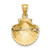 Image of 10K Yellow Gold Scallop Shell Pendant 10K2918