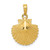 Image of 10K Yellow Gold Scallop Shell Pendant 10K2918