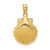 Image of 10k Yellow Gold Scallop Shell Pendant 10K2919