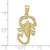 Image of 10k Yellow Gold Scorpion Pendant