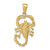 Image of 10k Yellow Gold Scorpion Pendant