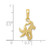 Image of 10k Yellow Gold Seahorse & Starfish Pendant