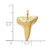 Image of 10K Yellow Gold Shark Tooth Pendant