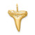 Image of 10K Yellow Gold Shark Tooth Pendant
