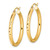 Image of 31mm 10k Yellow Gold Shiny-Cut 3x30mm Hollow Tube Hoop Earrings