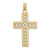 Image of 10k Yellow Gold Shiny-Cut Filigree Cross Pendant 10K8568