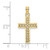 Image of 10k Yellow Gold Shiny-Cut Filigree Cross Pendant 10K8602