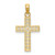 Image of 10k Yellow Gold Shiny-Cut Filigree Cross Pendant 10K8602