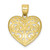 Image of 10k Yellow Gold Shiny-Cut Filigree Heart Pendant