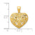 Image of 10k Yellow Gold Shiny-Cut Filigree Heart Pendant