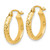 Image of 16mm 10k Yellow Gold Shiny-Cut Hinged Hoop Earrings TA21