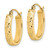 Image of 19mm 10k Yellow Gold Shiny-Cut Oval Hoop Earrings