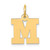 Image of 10K Yellow Gold Small Block Initial M Charm
